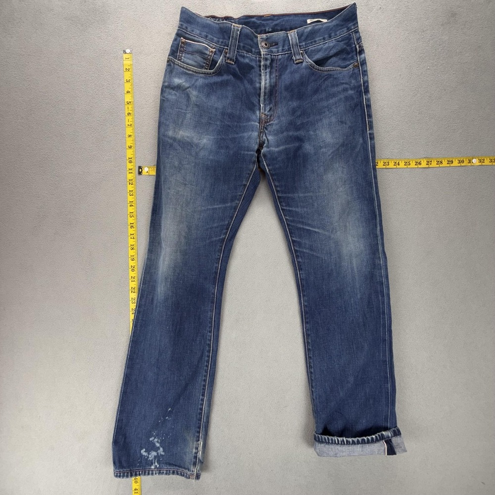 Vintage Levis Premium Jeans Mens Blue Selvedge Zip Fly Medium Wash Fits 32x32